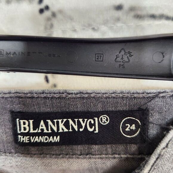 BlankNYC The Vandam Gray Wash Jeans Kick Flare High Rise Womens 24 - Picture 11 of 11